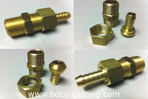 CNC-gefertigte Messing-Gasrohrfittings, hergestellt in China von einem professionellen Hersteller