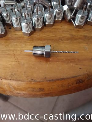 CNC-Bearbeitung Sensor Edelstahl Nippel, CNC-Bearbeitung, Edelstahl, Nippel, Rohrverbindung