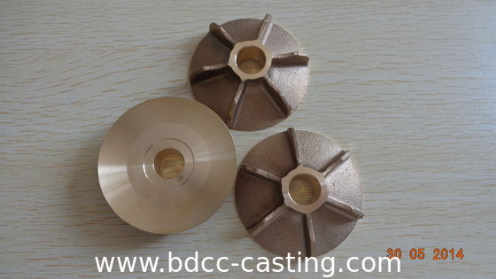 Gussteile anpassen, Präzisions-CNC-Bearbeitung von Drehteilen, oberflächenbeschichtet, Gussräder aus Kupferlegierung