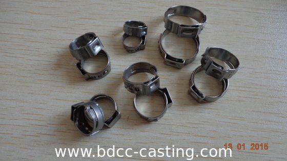 Single ear stainless steel tube clamp,Customized stainless steel hose clamps, made in China professional manufacturer