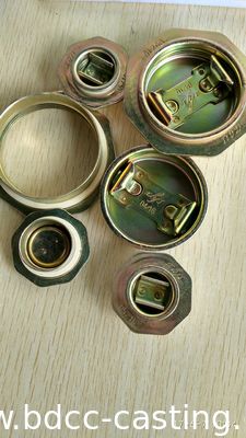 Kundenspezifische Diebstahlschutzabdeckung für Tanks, Gewindeabdeckung, Tankflansch; Farbdruck kann nach Kundenwunsch angepasst werden.