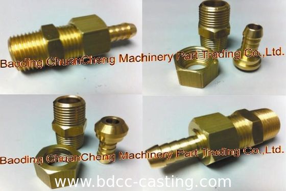 Verarbeitung kundenspezifischer Rohrverbindungen aller Art, CNC-Bearbeitung, Messingfittings, hergestellt in China vom professionellen Hersteller