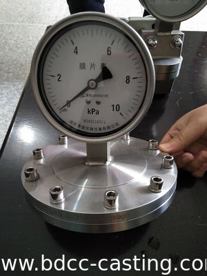 CNC-Bearbeitung Manometer-Ersatzteil, Fitting, Gehäuse, kundenspezifisches CNC-Bearbeitungsteil mit allen Arten von Oberflächen