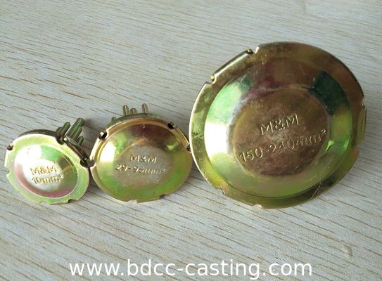 Tiefziehen, Gehäuse für Manometer, Stanzteile aus Edelstahl mit allen Arten von Oberflächen, Stanzteile