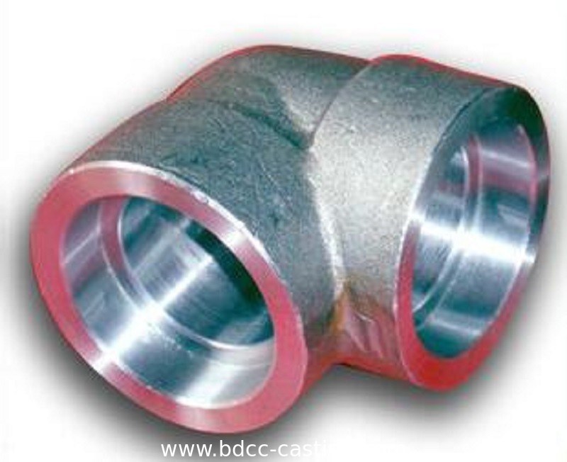 90-Grad-Bogen aus Kohlenstoffstahl, geschmiedet, Geschmiedete Hochdruck-Rohrformstücke aus Kohlenstoffstahl, Kundenspezifische Formstücke aus Kohlenstoffstahl