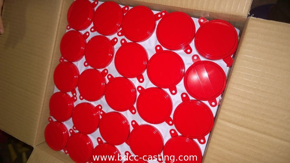 Kundenspezifische Diebstahlschutzabdeckung für Tanks, Gewindeabdeckung, Tankflansch; Farbdruck kann nach Kundenwunsch angepasst werden.