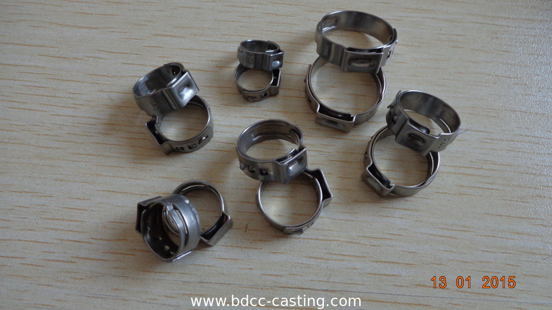 Einzelohr-Edelstahl-Rohrschelle, Kundenspezifische Edelstahl-Schlauchschellen, hergestellt vom professionellen Hersteller in China