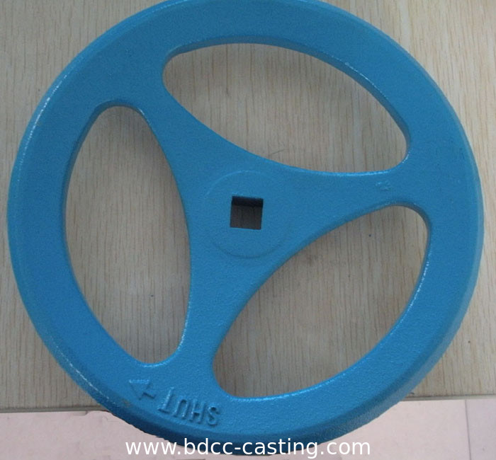 Gusseisen-Handrad, Ventilhandrad, Kundenspezifische Sandgussteile, hergestellt in China von einem professionellen Hersteller
