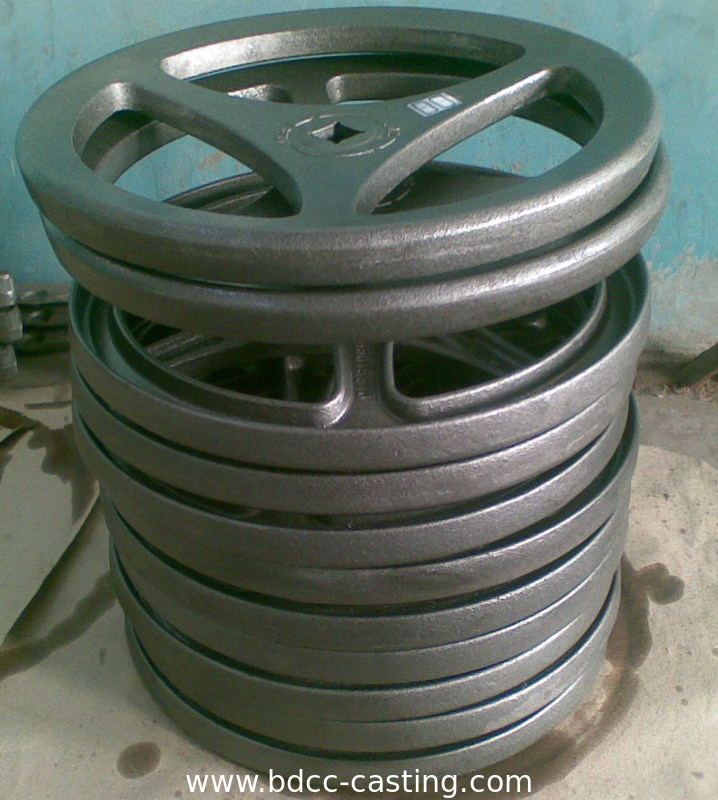 Gusseisen-Handrad, Ventilhandrad, Kundenspezifische Sandgussteile, hergestellt in China von einem professionellen Hersteller