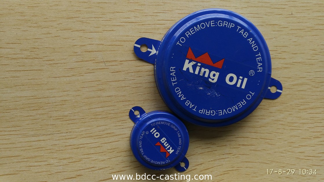 Spezialverschluss für Laschen, Tri-Sure, Gewindeabdeckung, Tankflansch; Farbdruck kann nach Kundenwunsch angepasst werden