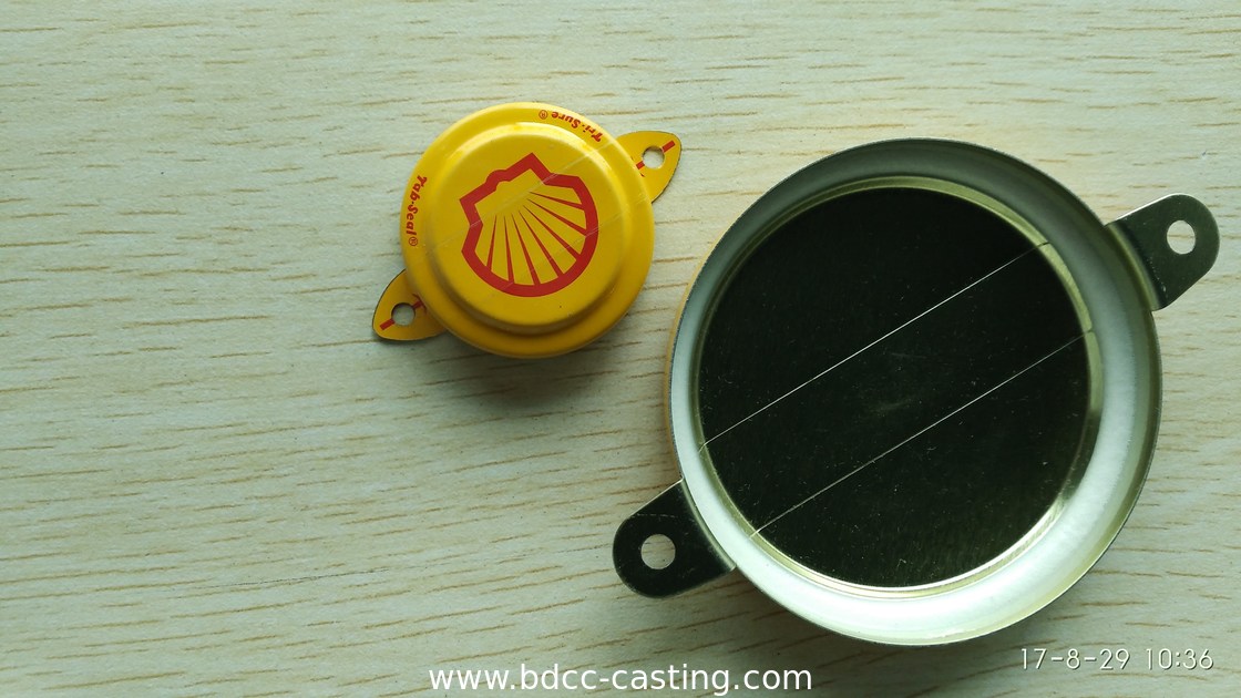 Spezialverschluss für Laschen, Tri-Sure, Gewindeabdeckung, Tankflansch; Farbdruck kann nach Kundenwunsch angepasst werden