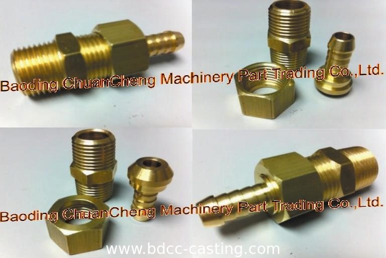 Verarbeitung kundenspezifischer Rohrverbindungen aller Art, CNC-Bearbeitung, Messingfittings, hergestellt in China vom professionellen Hersteller